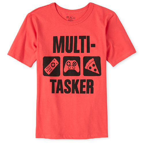 

s Boys Video Game Graphic Tee - Orange T-Shirt - The Children's Place