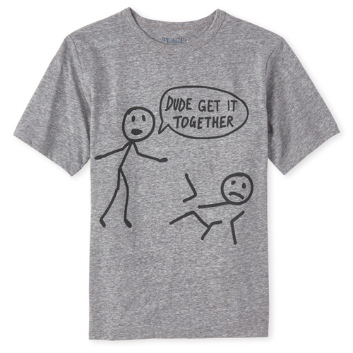 

Boys Boys Get It Together Graphic Tee - Black T-Shirt - The Children's Place