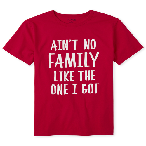 

s Mens Matching Family One I Got Graphic Tee - Red T-Shirt - The Children's Place