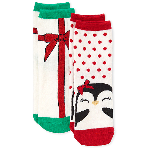 

s Toddler And Penguin Party Midi Socks 2-Pack - Multi - The Children's Place
