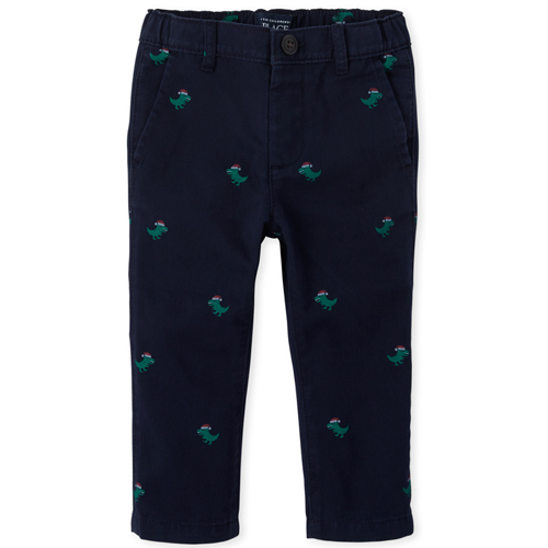 

s Toddler And Boys Merry Rex-Mas Chino Pants - Blue - The Children's Place