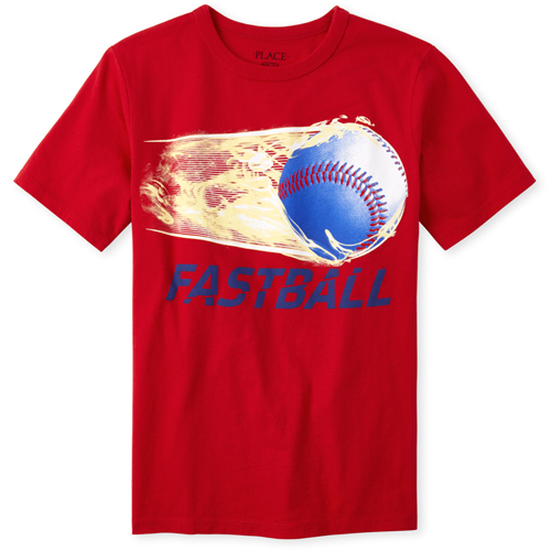 

Boys Boys Baseball Graphic Tee - Red T-Shirt - The Children's Place
