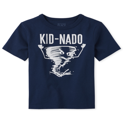 

s Baby And Toddler Boys Kid-Nado Graphic Tee - Blue T-Shirt - The Children's Place