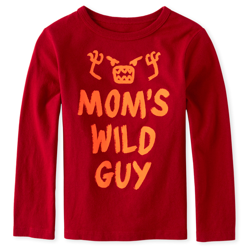 

s Baby And Toddler Boys Mom's Wild Guy Graphic Tee - Red T-Shirt - The Children's Place