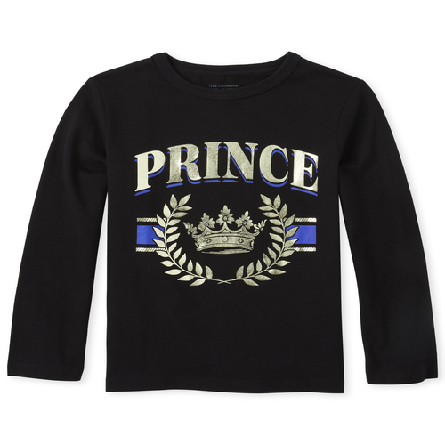 

s Baby And Toddler Boys Matching Family Prince Graphic Tee - Black T-Shirt - The Children's Place
