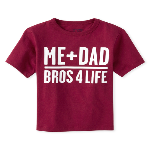 

s Baby And Toddler Boys Dad Bros Graphic Tee - Red T-Shirt - The Children's Place