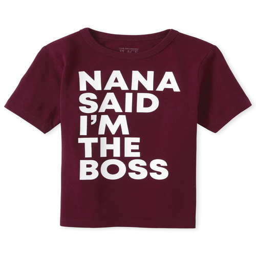 

s Baby And Toddler Boys Nana Graphic Tee - Red T-Shirt - The Children's Place
