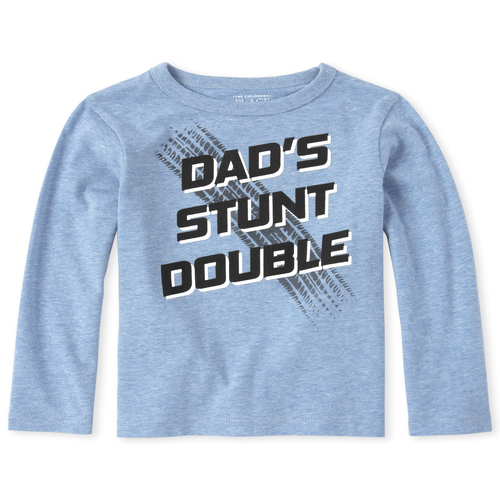 

s Baby And Toddler Boys Dad Graphic Tee - Blue T-Shirt - The Children's Place