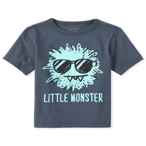 

s Baby And Toddler Boys Graphic Tee - Gray T-Shirt - The Children's Place