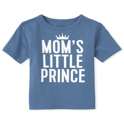 

s Baby And Toddler Boys Mom's Prince Graphic Tee - Blue T-Shirt - The Children's Place