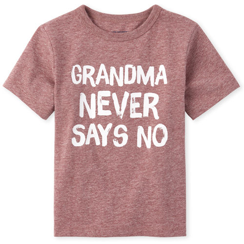 

s Baby And Toddler Boys Grandma Graphic Tee - Red T-Shirt - The Children's Place