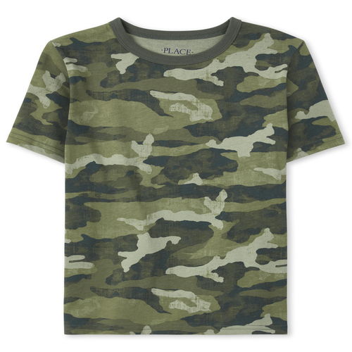 

s Boys Camo Top - Green - The Children's Place