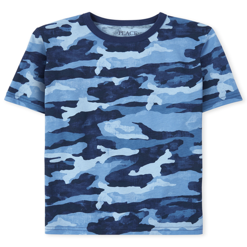 

Boys Boys Camo Top - Blue - The Children's Place