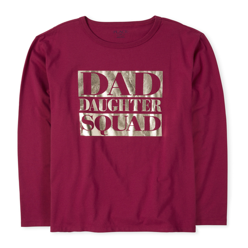

s Mens Matching Family Foil Squad Graphic Tee - Red T-Shirt - The Children's Place