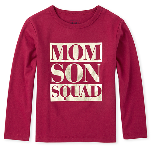 

s Baby And Toddler Boys Matching Family Foil Squad Graphic Tee - Red T-Shirt - The Children's Place