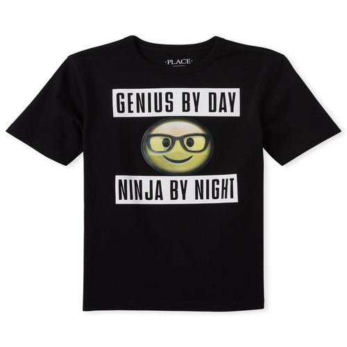 

Boys Boys Lenticular Top - Black - The Children's Place