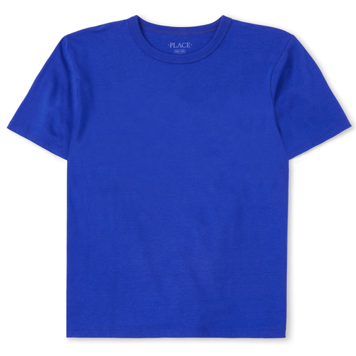 

s Boys Basic Layering Tee - Blue T-Shirt - The Children's Place