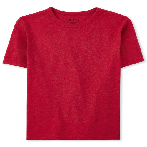 

s Boys Basic Layering Tee - Red T-Shirt - The Children's Place