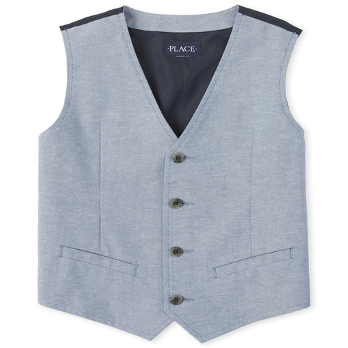 

Boys Boys Matching Dressy Vest - Blue - The Children's Place