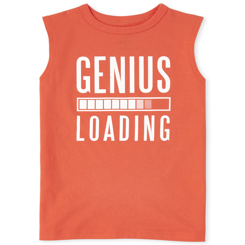 

s Boys Mix And Match Graphic Muscle Tank Top - Orange - The Children's Place