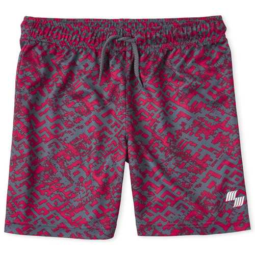 

Boys Boys Mix And Match Print Performance Basketball Shorts - Red - The Children's Place