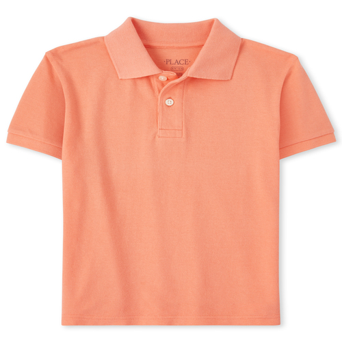

s Boys Pique Polo - Orange - The Children's Place
