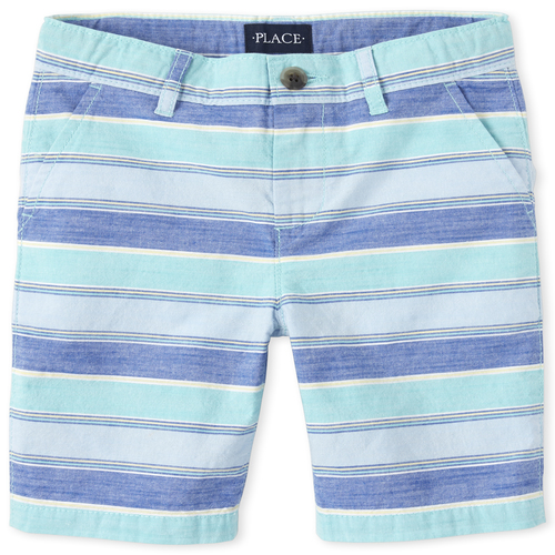

s Boys Striped Chino Shorts - Blue - The Children's Place