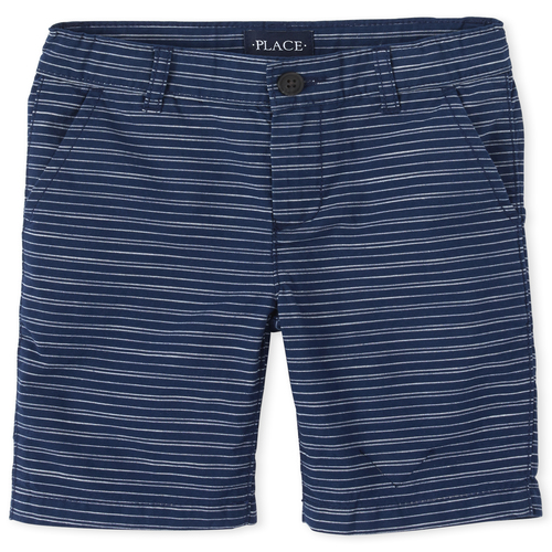 

s Boys Striped Chino Shorts - Blue - The Children's Place