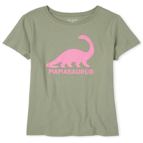 

Womens Matching Family Dino Graphic Tee - Green T-Shirt - The Children' Place