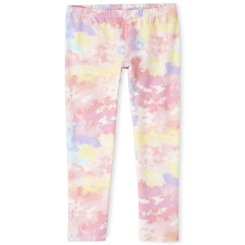 

Girls Tie Dye Leggings - Pink - The Children's Place