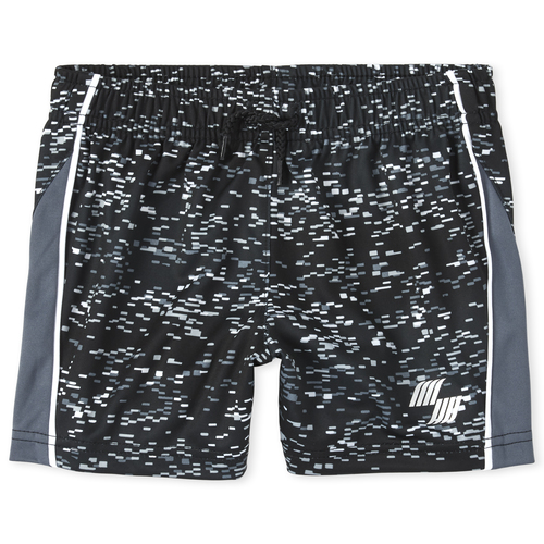 

Newborn Baby And Toddler Boys Mix And Match Print Side Stripe Performance Basketball Shorts - Black - The Children's Place