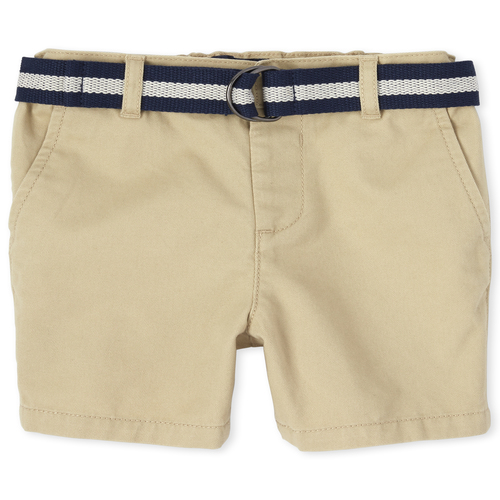 

s Baby And Toddler Boys Belted Chino Shorts - Tan - The Children's Place