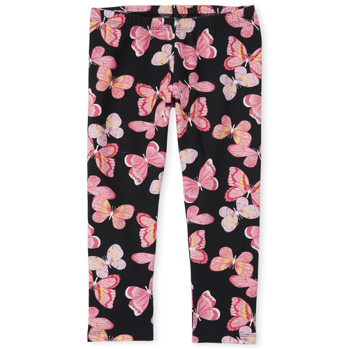 

Girls Butterfly Leggings - Black - The Children's Place
