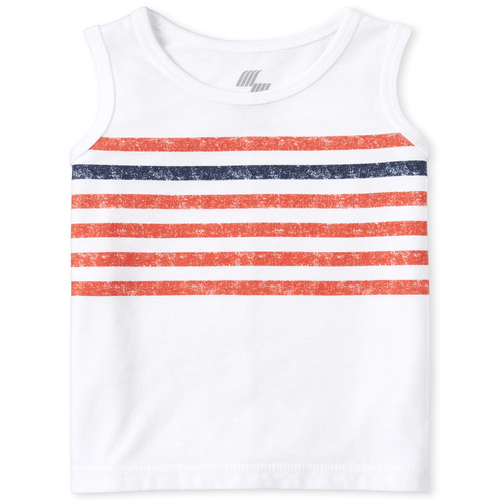 

s Baby And Toddler Boys Mix And Match Striped Tank Top - White - The Children's Place
