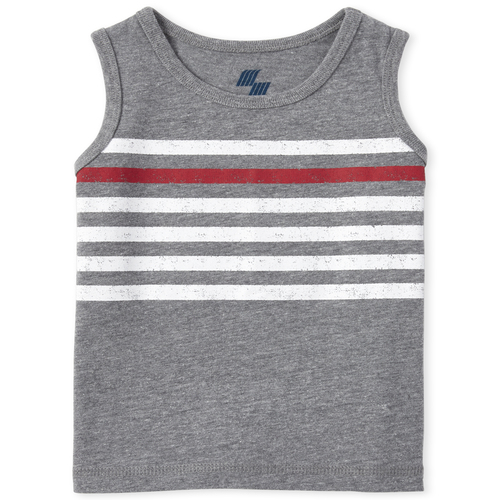 

s Baby And Toddler Boys Mix And Match Striped Tank Top - Gray - The Children's Place
