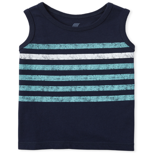 NEW CHILDRENS PLACE ORANGE STRIPE TANK TOP 6-9 MONTHS