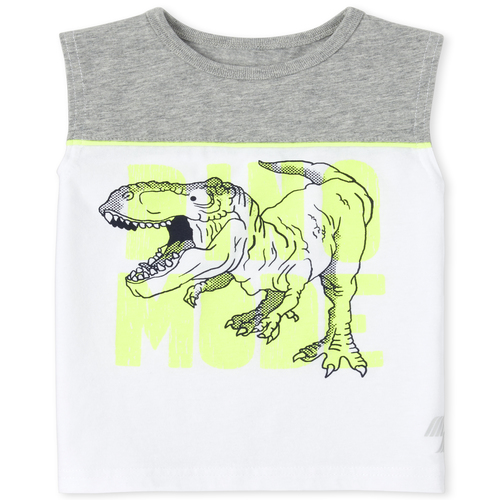 

s Baby And Toddler Boys Mix And Match Graphic Muscle Tank Top - White - The Children's Place