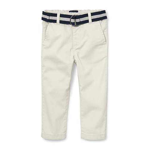 

s Baby And Toddler Boys Belted Matching Stretch Chino Pants - Tan - The Children's Place