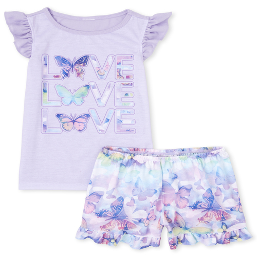 

s Butterfly Pajamas - Purple - The Children's Place