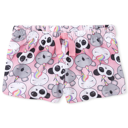 

s Crittercorn Pajama Shorts - Pink - The Children's Place