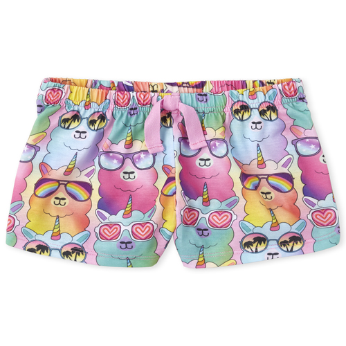 

s Llamacorn Pajama Shorts - Orange - The Children's Place