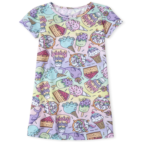 

Girls Dessert Squishies Nightgown - Purple - The Children's Place