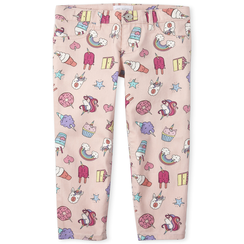 

Girls Unicorn Dessert Jeggings - Pink - The Children's Place