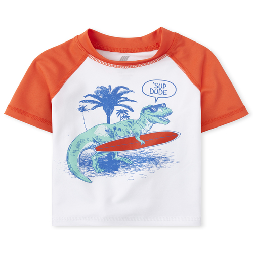 

s Baby And Toddler Boys Mix And Match Rashguard - Orange - The Children's Place