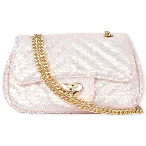 

Girls Sequin Quilted Bag - Pink - The Children's Place