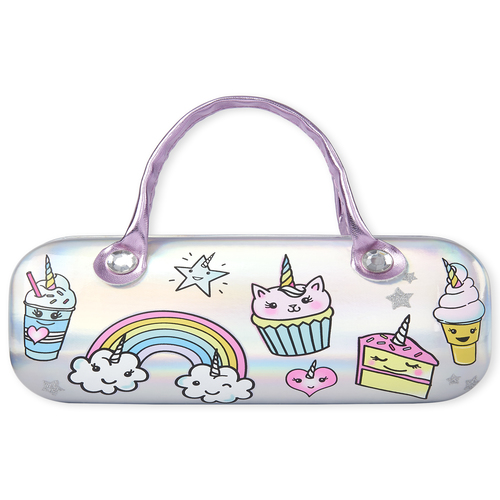 

Girls Holographic Dessert Sunglasses Case - Metallic - The Children's Place