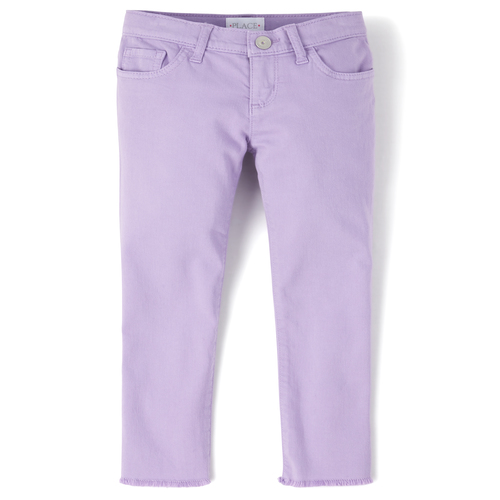 

s Frayed Hem Super Skinny Jeans - Purple - The Children's Place