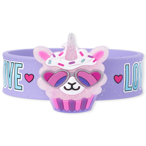 

Girls Glitter Llamacorn Cupcake Slap Bracelet - Multi - The Children's Place