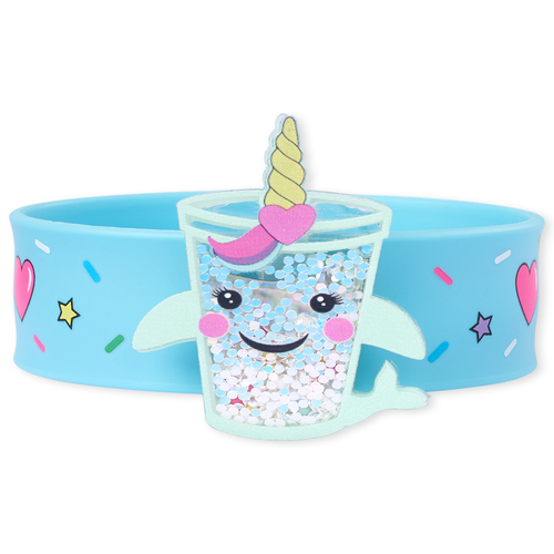 

Girls Shakey Narwhal Frappe Slap Bracelet - Multi - The Children's Place