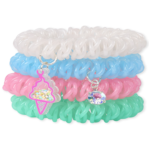 

Girls Shakey Ice Cream Coil Bracelet 4-Pack - Multi - The Children's Place